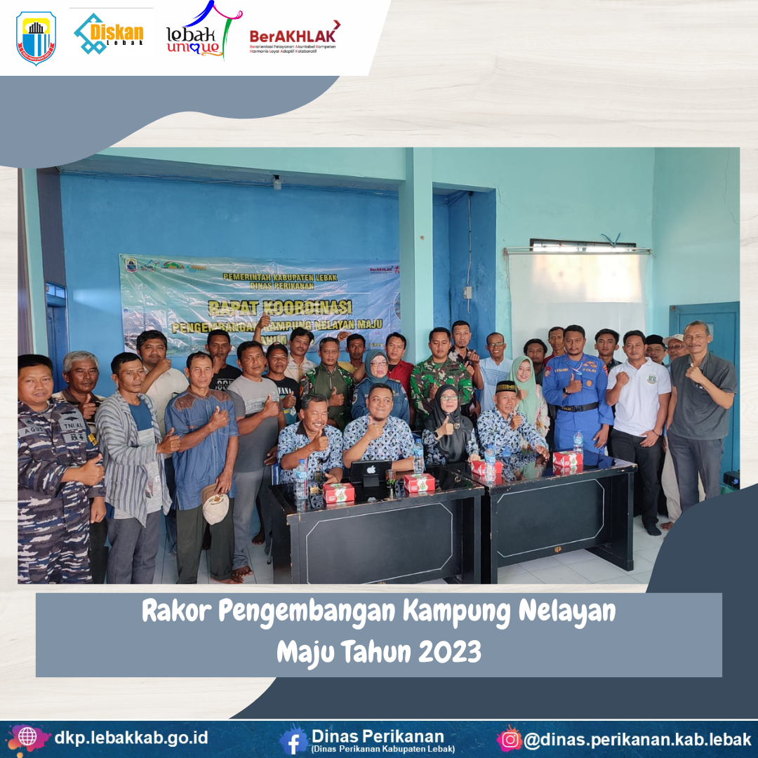 Rapat Koordinasi Pembangunan Kampung Nelayan Maju Tahun 2023